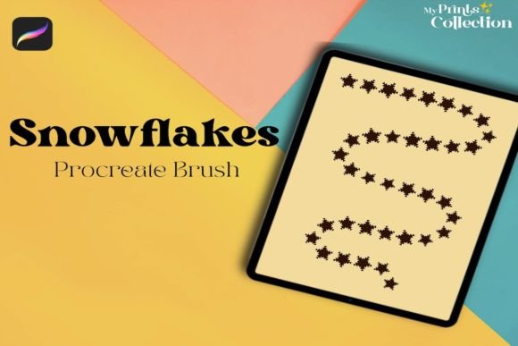 Download Snowflakes Single Procreate Brush - Procreate brush Collection