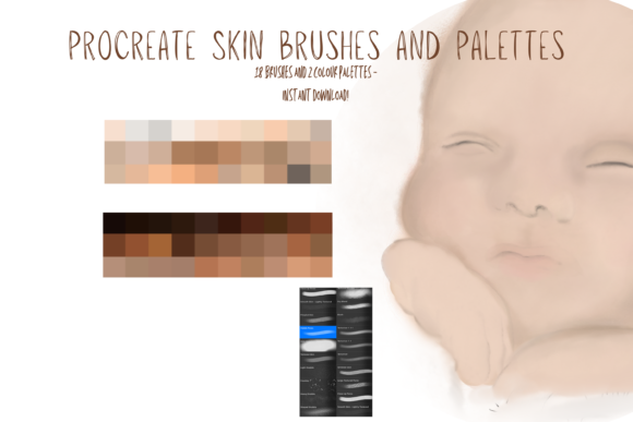 Download Skin Procreate Brushes &amp; Swatches! - Procreate brush Collection