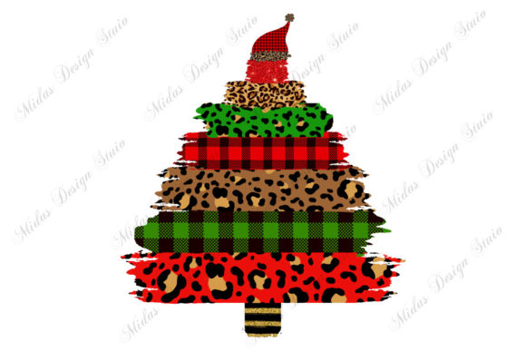 Download Leopard Brush Strokes Christmas Tree - Christmas tree Collection