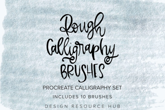 Download Rough Calligraphy Procreate Brushes - Procreate brush Collection
