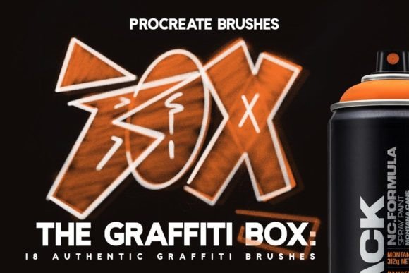 Download The GRAFFITI BOX: PROCREATE BRUSHES - Procreate brush Collection