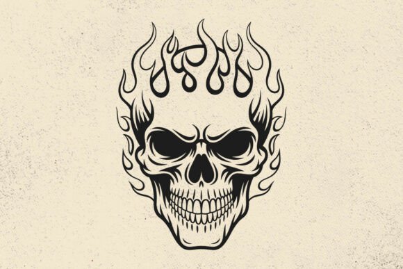 Download Flaming Skull SVG, Skull Svg Vector File - Vector Collection