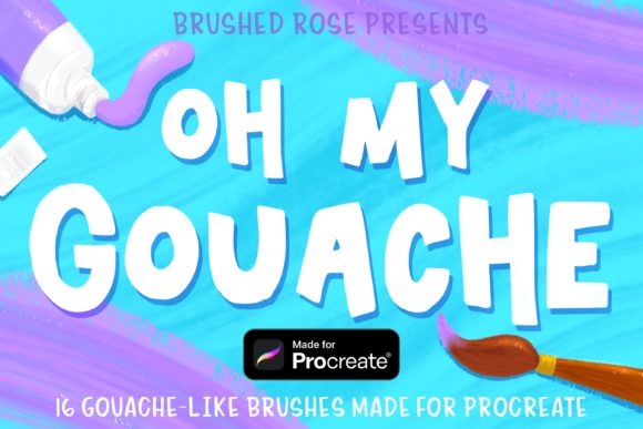 Download Procreate Brush Pack | Gouache Brushes - Procreate brush Collection